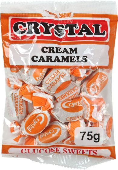 Crystal Cream Caramels bag